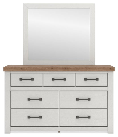 Savonport Twin Panel Bed, Dresser and Mirror