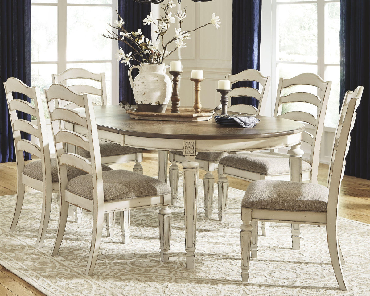 Realyn Dining Table and 6 Chairs