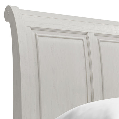 Robbinsdale California King Sleigh Bed with Storage with Mirrored Dresser