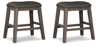 Caitbrook Upholstered Stool (2/CN)