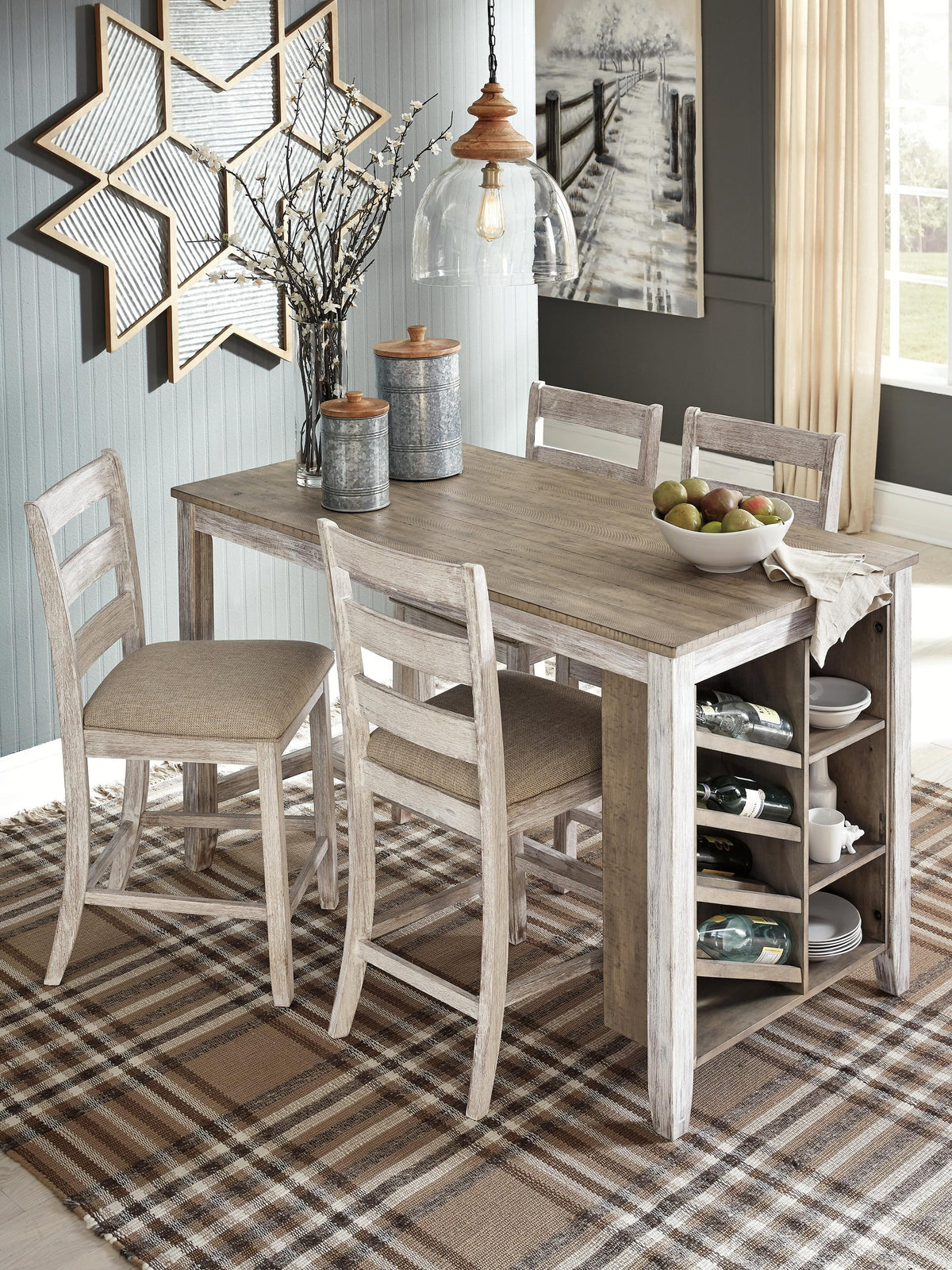 Skempton RECT Counter Table w/Storage