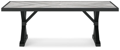 Beachcroft RECT Dining Table w/UMB OPT