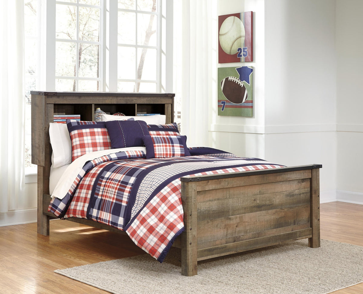 Trinell Full Bookcase Panel Bed