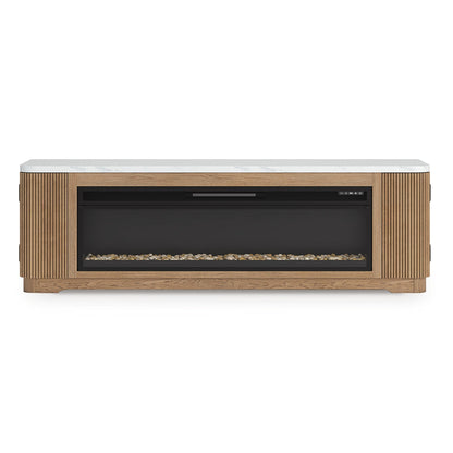 Camdill 80" TV Stand with Electric Fireplace