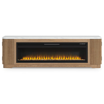 Camdill 80" TV Stand with Electric Fireplace