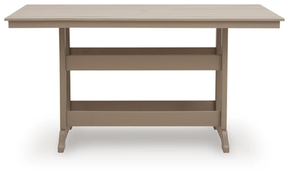 Seacliff Beach RECT COUNTER TABLE W/UMB OPT