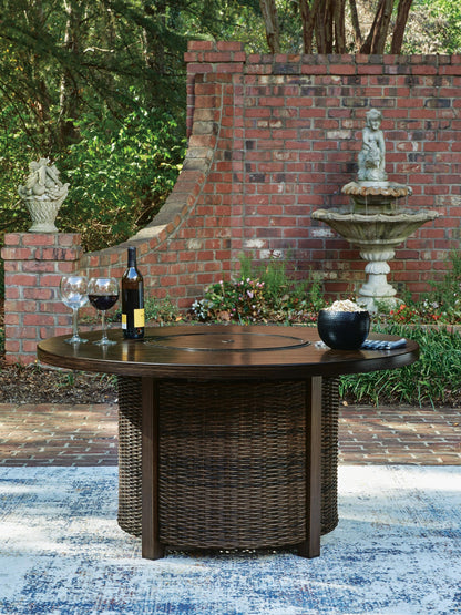 Monterey Point Round Fire Pit Table
