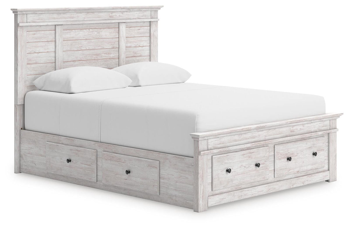 Makidern Queen Panel Storage Bed