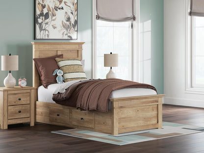 Makidern Twin Panel Storage Bed
