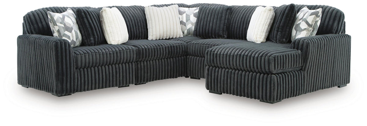 Midnight-Madness 5-Piece Sectional with Chaise