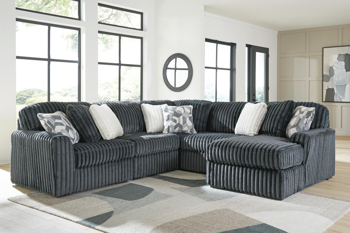Midnight-Madness 5-Piece Sectional with Chaise
