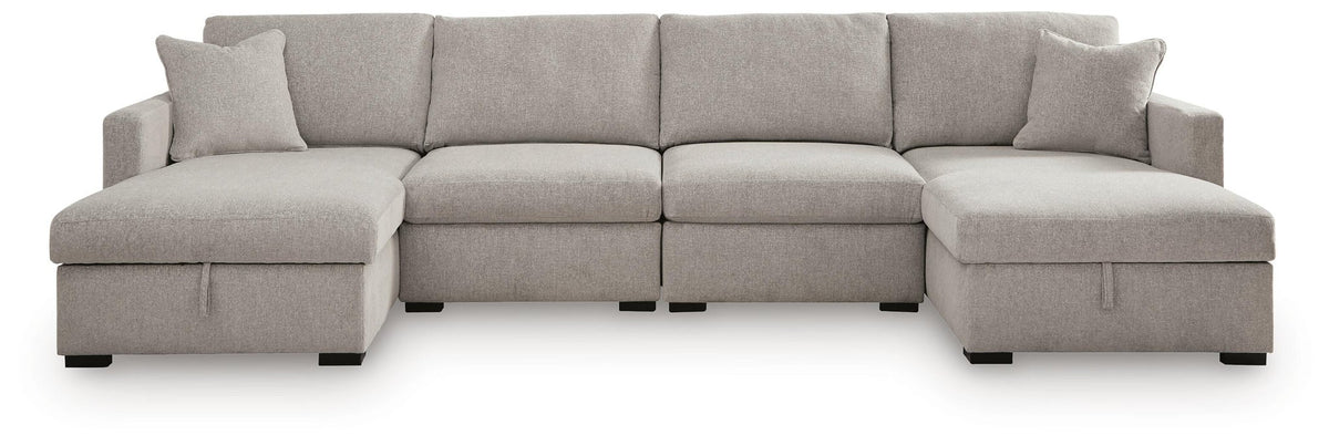 ModMax Luxe 4-Piece Double Storage Chaise Sectional