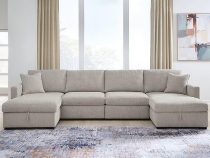 ModMax Luxe 4-Piece Double Storage Chaise Sectional