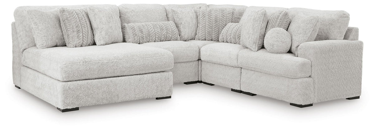 Cuddle Plush 5-Piece Sectional with Chaise
